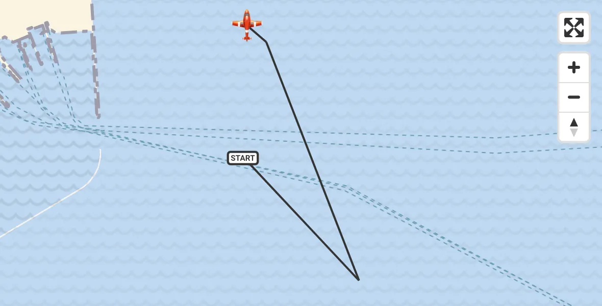 Flight route Coastguard Drone English Channel - Dover, 04 August 2026, 08:55