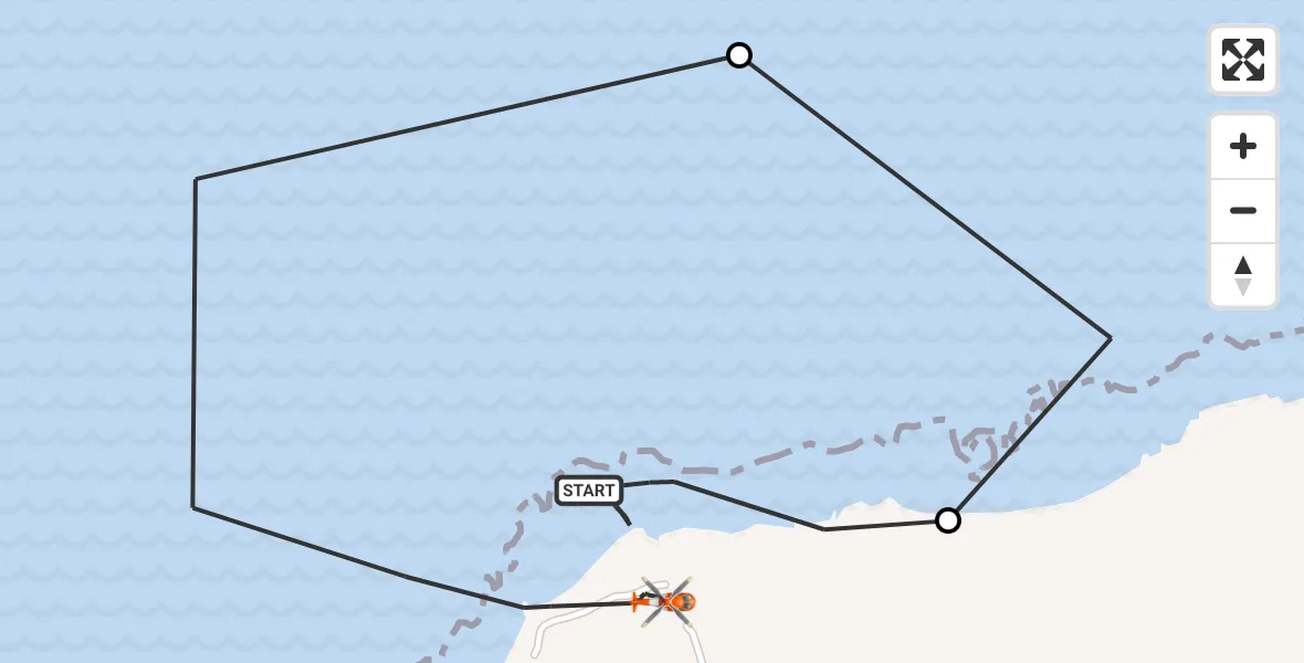 Flight route Coastguard Helicopter Duffus - Duffus, 04 August 2026, 09:38