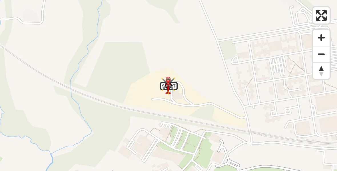Flight route Air Ambulance Helicopter RAF Cosford - Cosford, 05 August 2026, 06:28