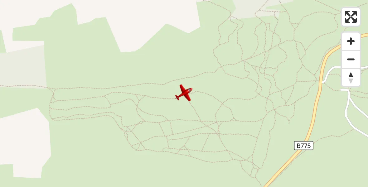 Flight route Air Ambulance Aircraft Elderslie - Elderslie, 05 August 2026, 23:06