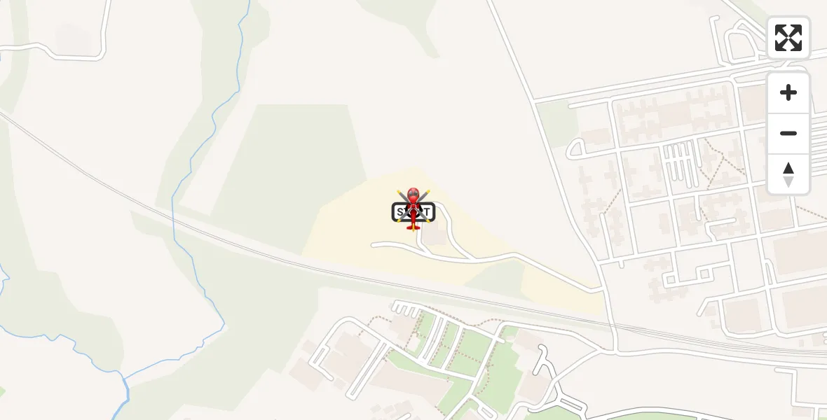 Flight route Air Ambulance Helicopter RAF Cosford - Cosford, 06 August 2026, 06:50