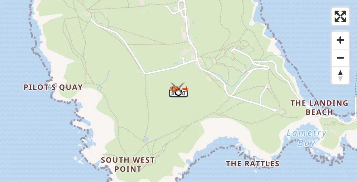 Flight route Coastguard Helicopter Lundy Island Helipad - Bristol Channel, 06 August 2026, 11:21