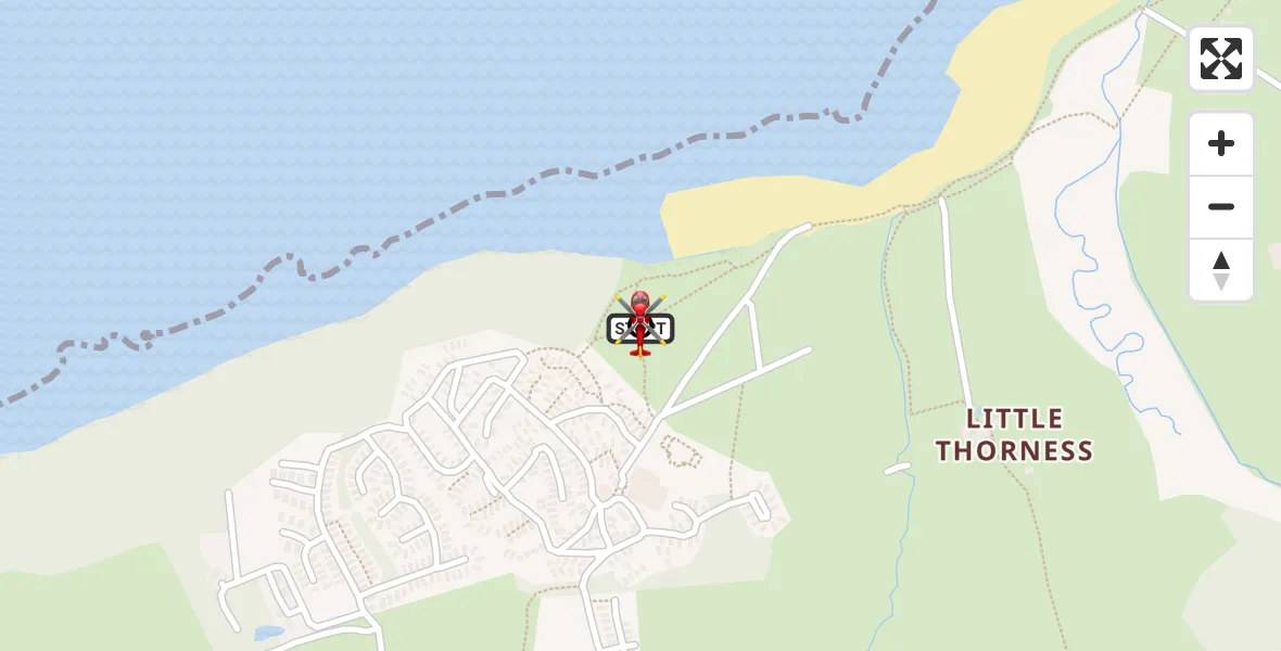 Flight route Air Ambulance Helicopter Newport - Porchfield, 06 August 2026, 22:22
