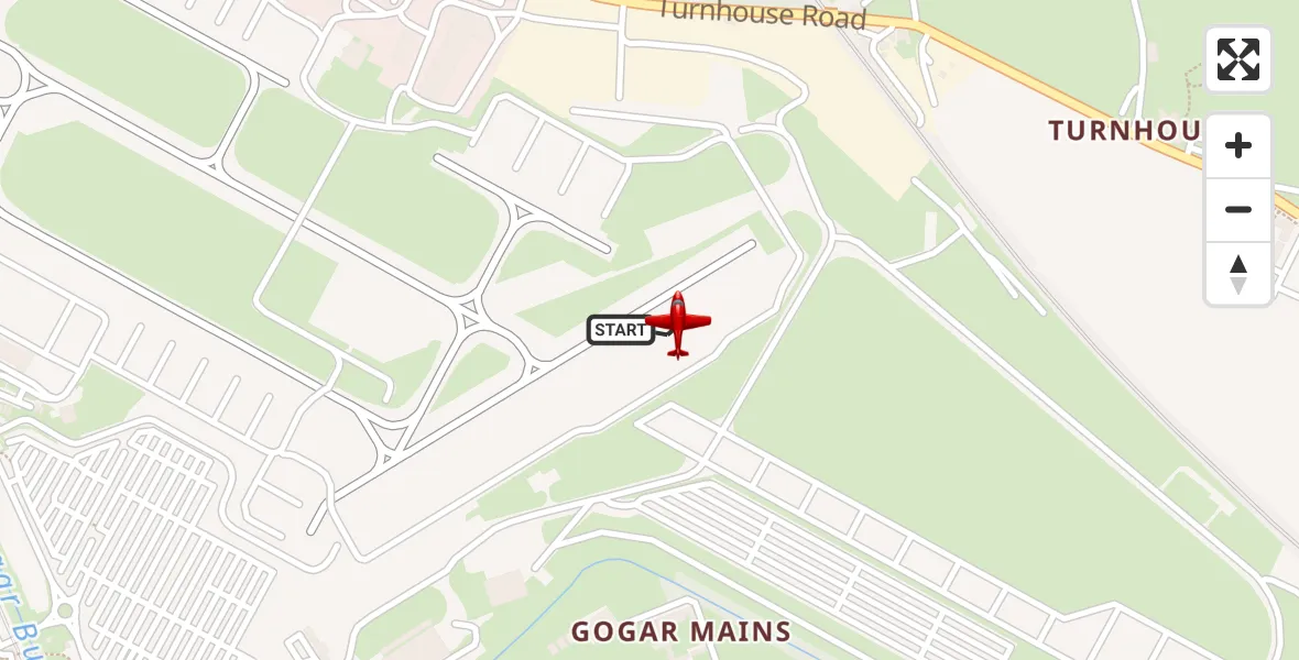 Flight route Air Ambulance Aircraft Edinburgh Airport - Edinburgh Airport, 07 August 2026, 02:35