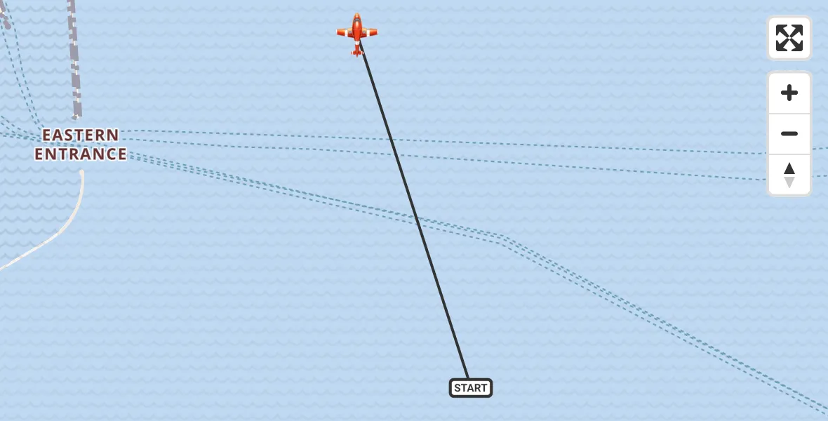 Flight route Coastguard Drone English Channel - English Channel, 07 August 2026, 05:49