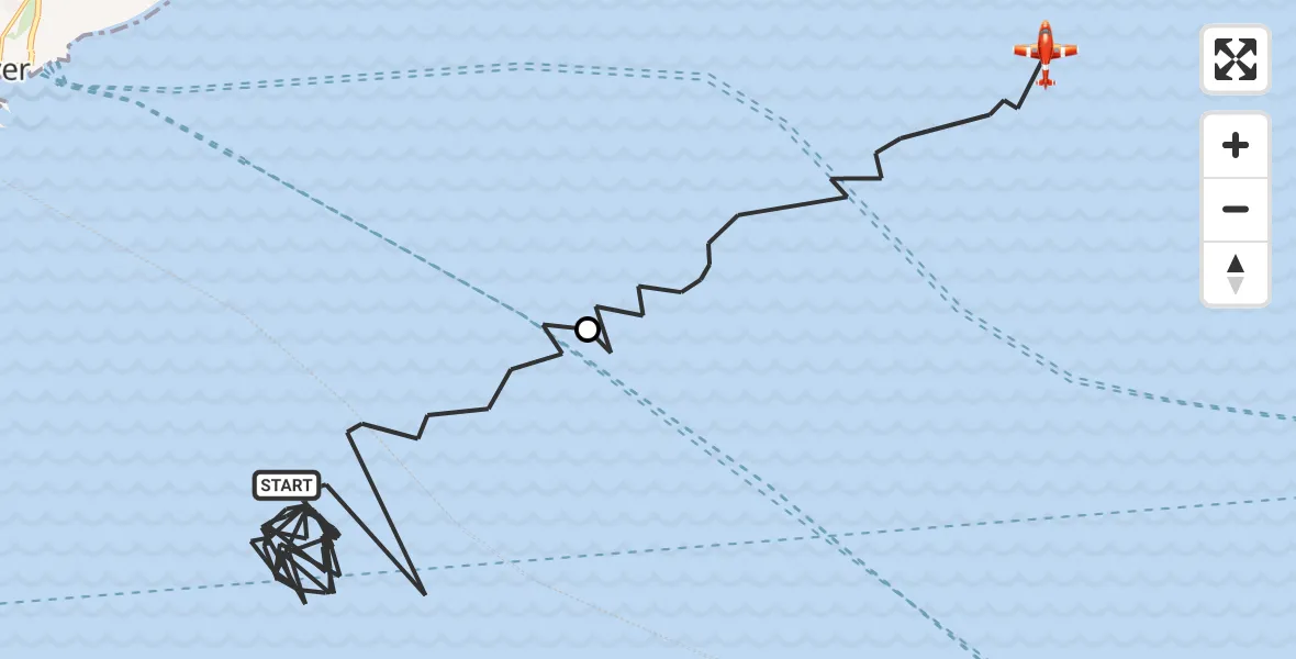 Flight route Coastguard Drone English Channel - North Sea, 07 August 2026, 08:21