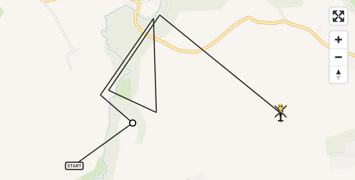 Flight route Police Helicopter Clehonger - Clehonger, 08 August 2026, 10:47