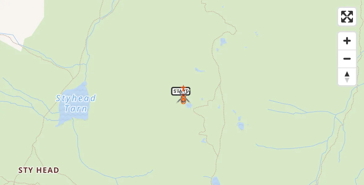 Flight route Coastguard Helicopter Borrowdale - Borrowdale, 08 August 2026, 15:21