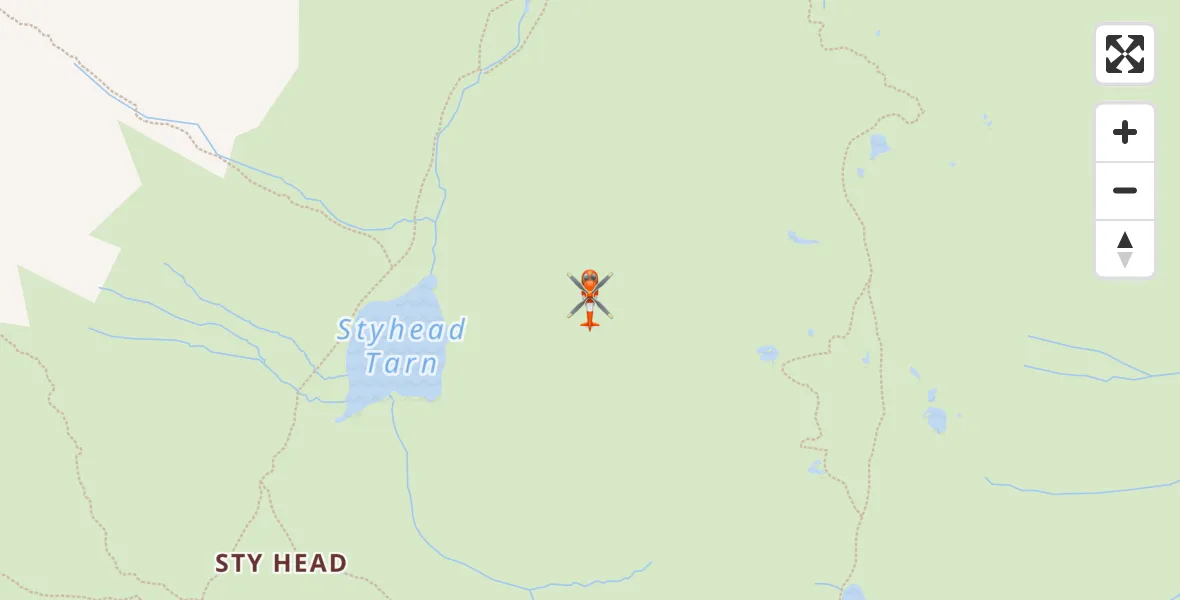 Flight route Coastguard Helicopter Borrowdale - Borrowdale, 08 August 2026, 15:36