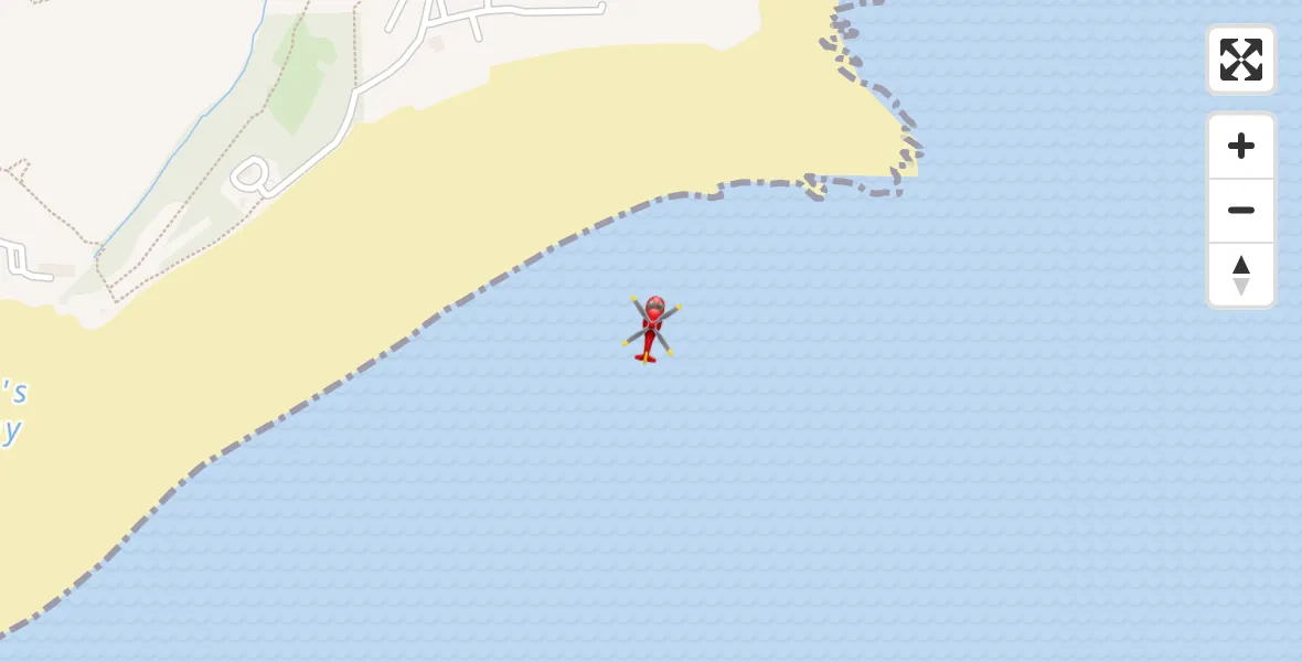 Flight route Air Ambulance Helicopter Sully and Lavernock - Sully and Lavernock, 09 August 2026, 21:28