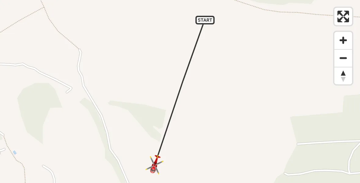 Flight route Air Ambulance Helicopter Corsley - Corsley, 09 August 2026, 23:34