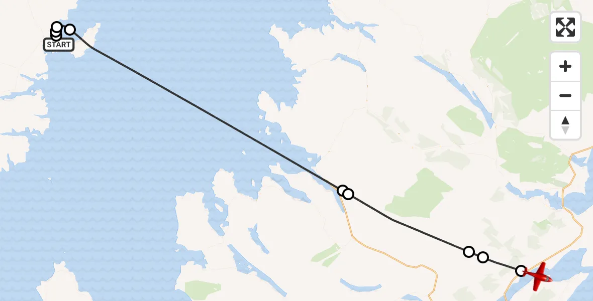 Flight route Air Ambulance Aircraft Stornoway Airport - Ferryton, 10 August 2026, 13:36