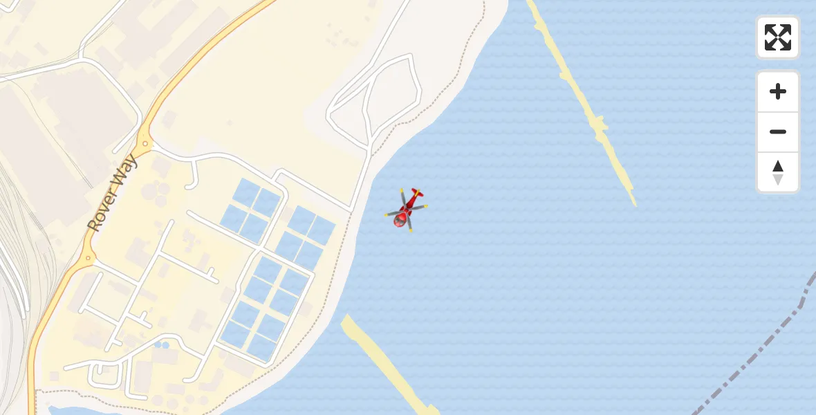 Flight route Air Ambulance Helicopter Pengam Green - Pengam Green, 10 August 2026, 16:47