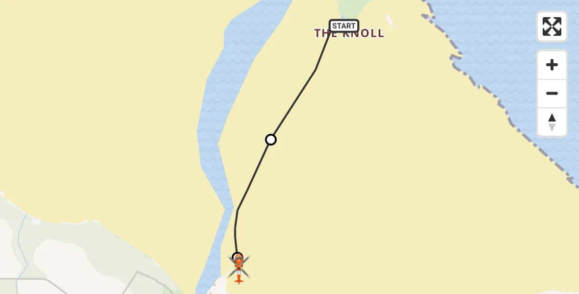 Flight route Coastguard Helicopter North Sea - Cramond, 11 August 2026, 11:02