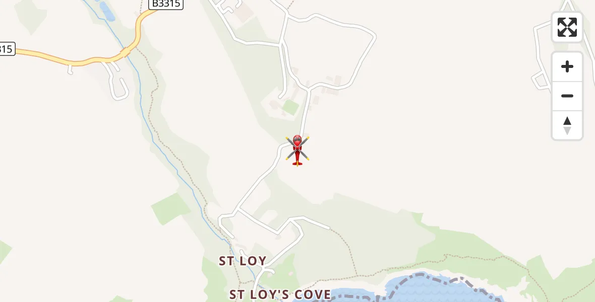Flight route Air Ambulance Helicopter St Buryan, Lamorna and Paul - St Buryan, Lamorna and Paul, 11 August 2026, 11:24