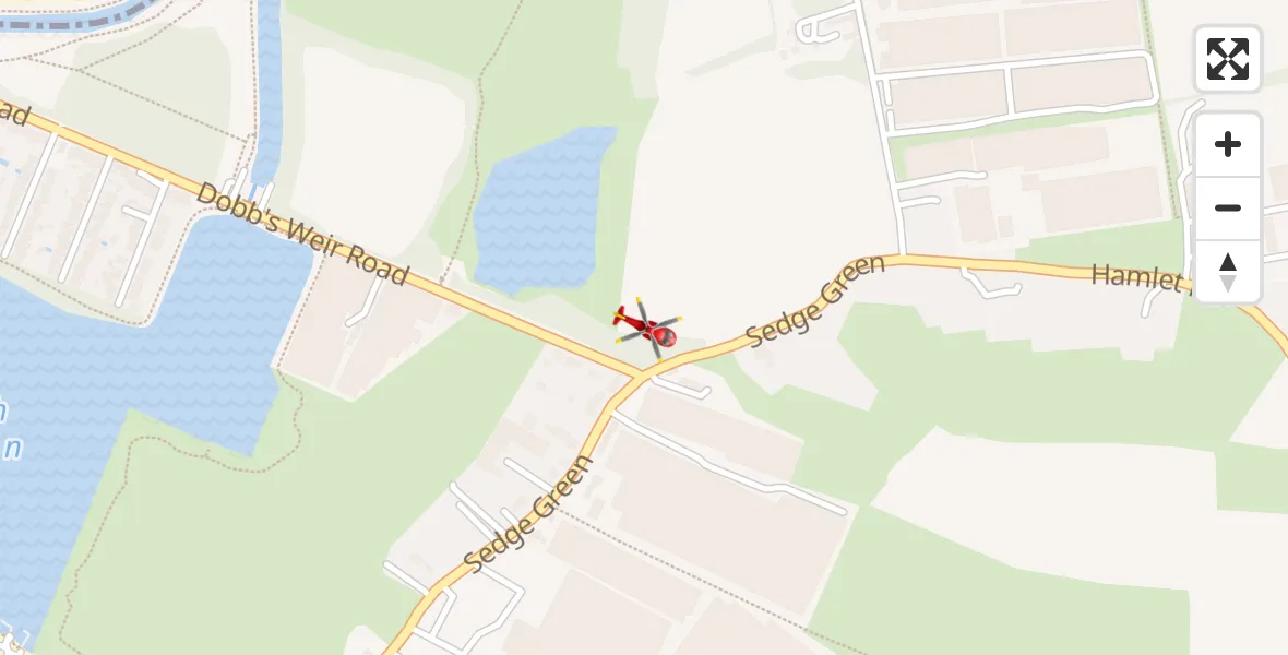 Flight route Air Ambulance Helicopter Epping Forest - Epping Forest, 11 August 2026, 13:24