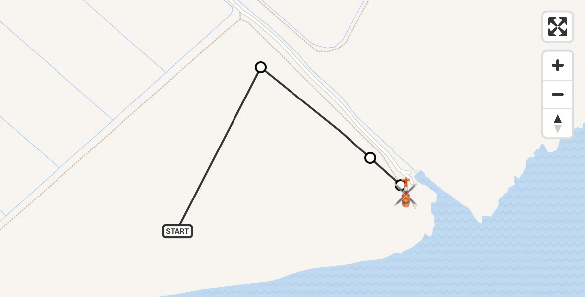 Flight route Coastguard Helicopter Sunk Island - Welwick, 11 August 2026, 17:45