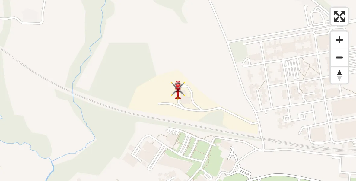 Flight route Air Ambulance Helicopter RAF Cosford - RAF Cosford, 12 August 2026, 07:25