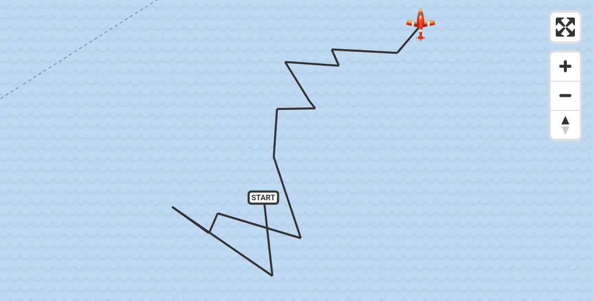 Flight route Coastguard Drone English Channel - English Channel, 13 August 2026, 06:53