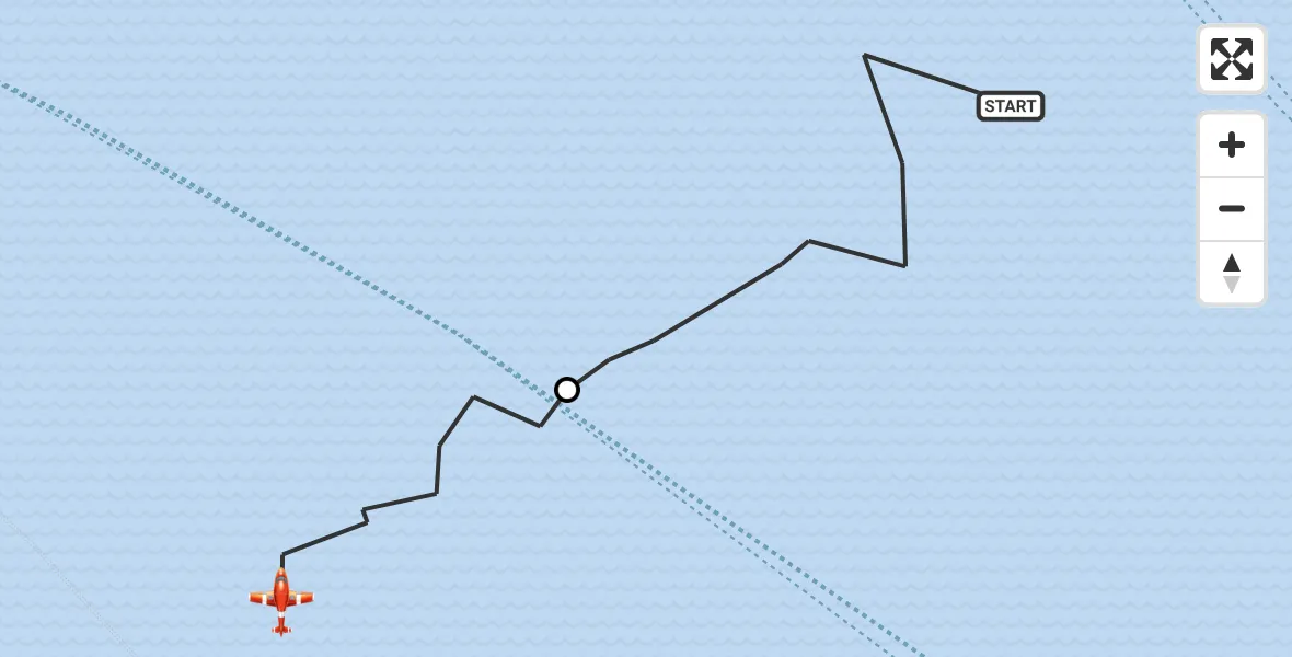 Flight route Coastguard Drone North Sea - English Channel, 13 August 2026, 07:35