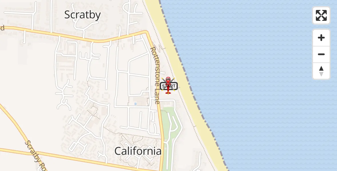 Flight route Air Ambulance Helicopter Great Yarmouth - Great Yarmouth, 13 August 2026, 10:30