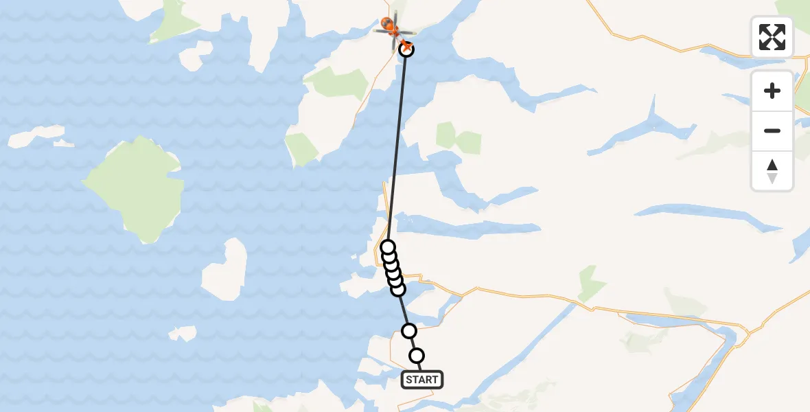 Flight route Coastguard Helicopter Kinlochmoidart - Duisdalemore - Duisdeil Mòr, 13 August 2026, 14:51