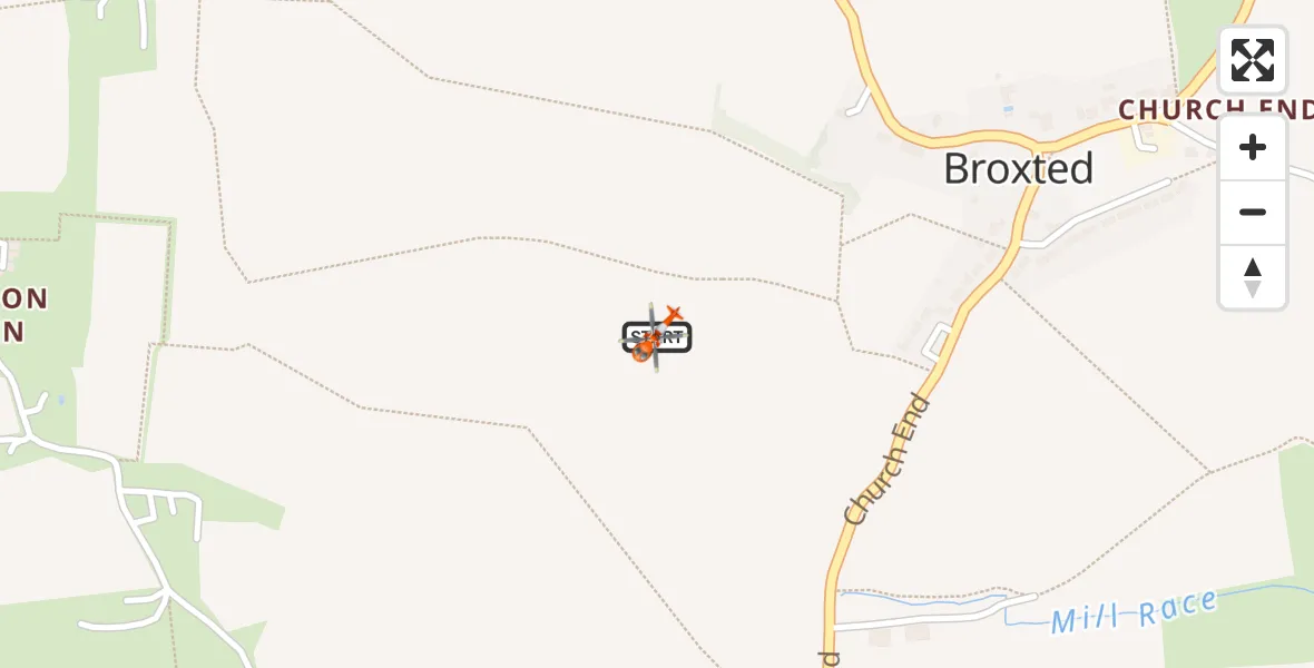 Flight route Coastguard Helicopter Broxted - Broxted, 13 August 2026, 15:06