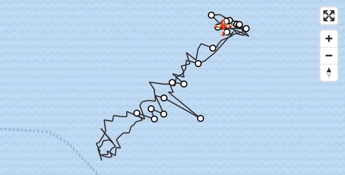 Flight route Coastguard Drone North Sea - North Sea, 14 August 2026, 08:29