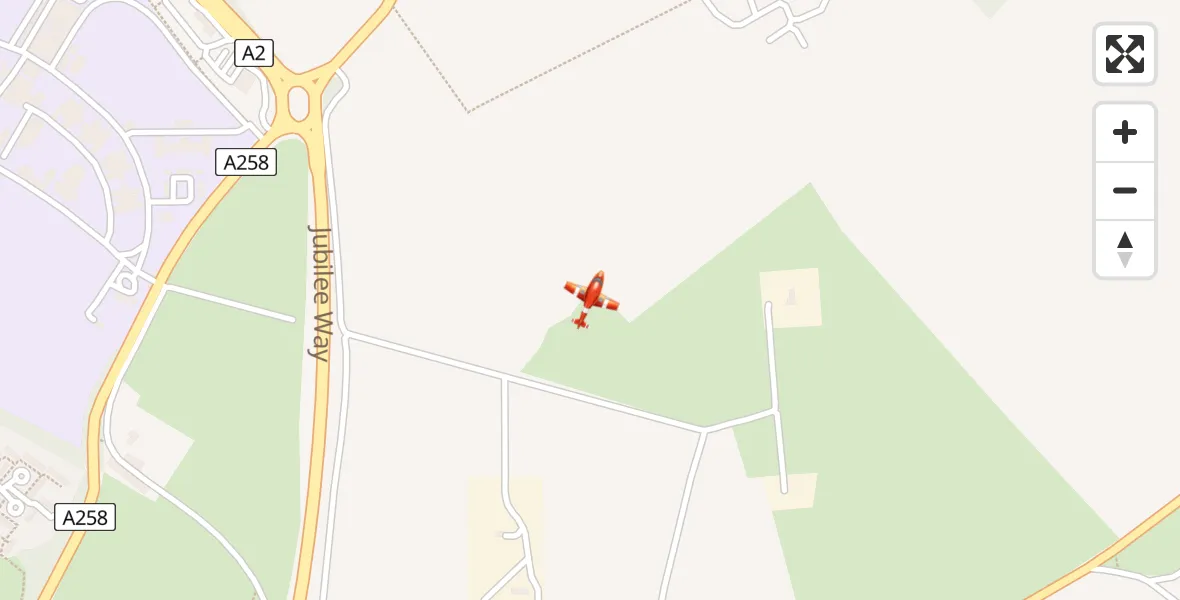 Flight route Coastguard Drone Dover - Dover, 15 August 2026, 00:40