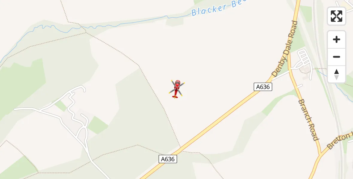 Flight route Air Ambulance Helicopter Great Cliff - Great Cliff, 15 August 2026, 13:39