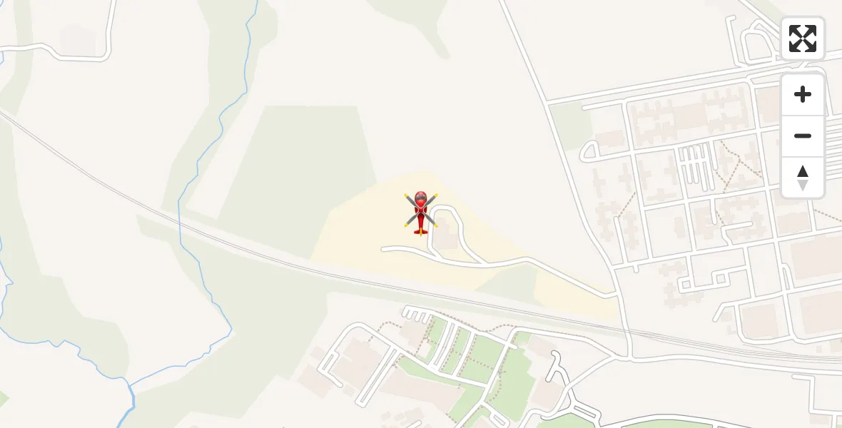 Flight route Air Ambulance Helicopter RAF Cosford - RAF Cosford, 15 August 2026, 13:49