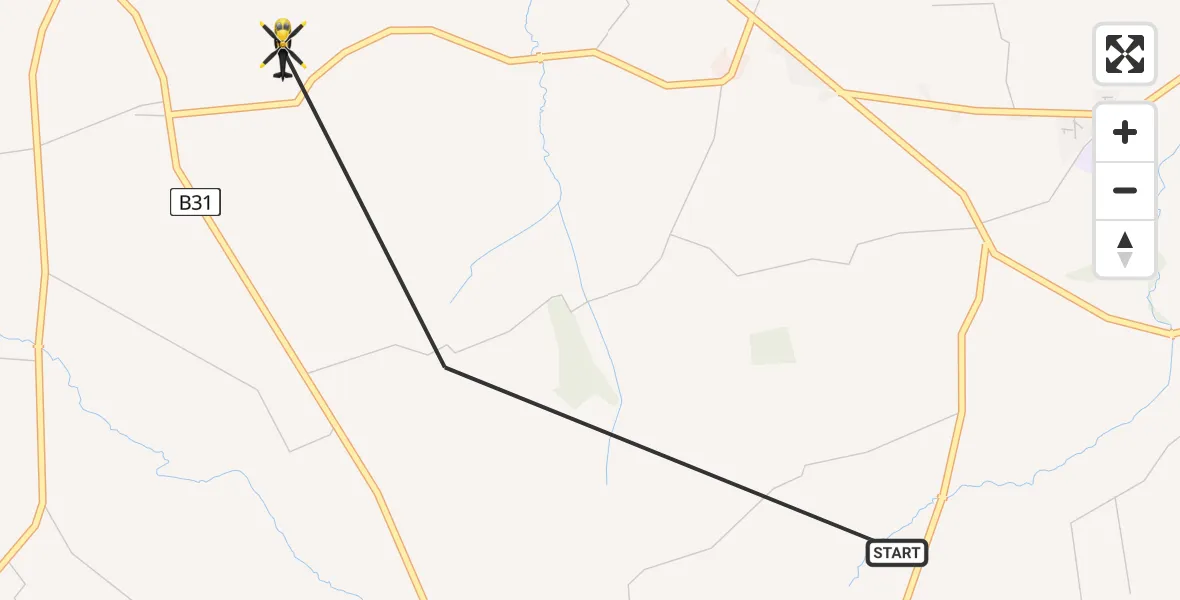Flight route Police Helicopter Armagh City, Banbridge and Craigavon District Council - Armagh, 15 August 2026, 14:08