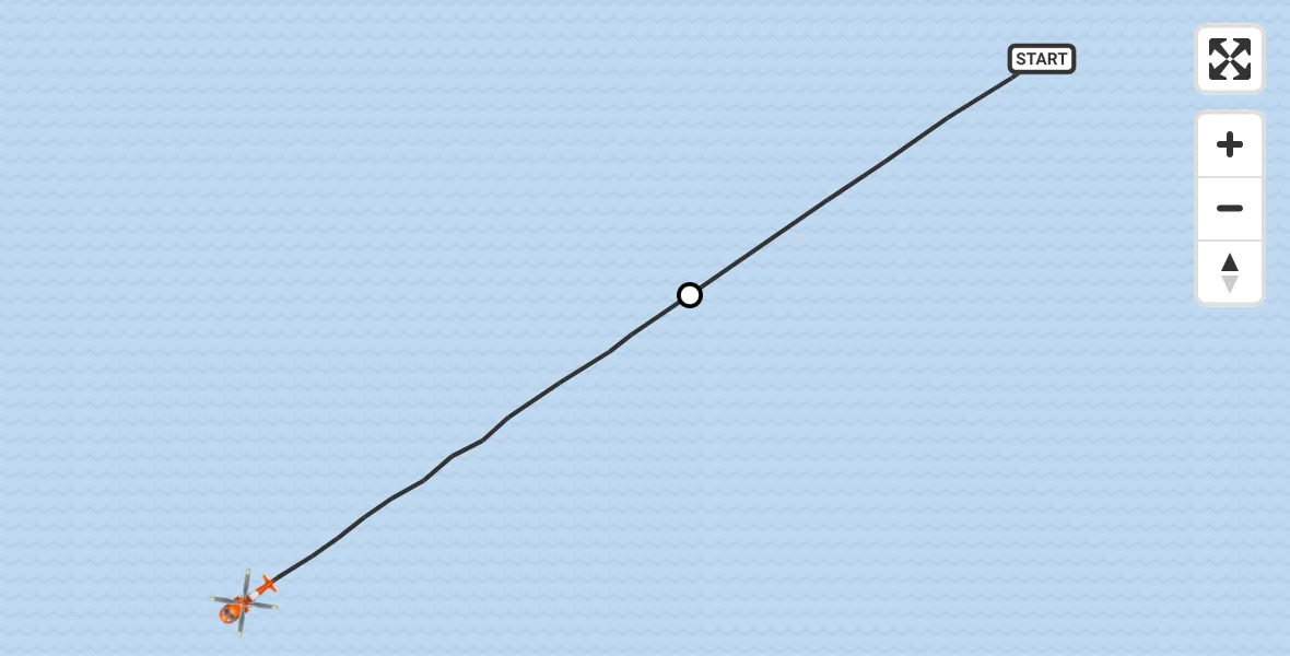 Flight route Coastguard Helicopter Fortrose - Rosemarkie, 15 August 2026, 14:14