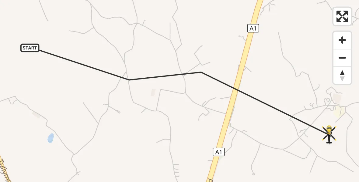 Flight route Police Helicopter Armagh City, Banbridge and Craigavon District Council - Armagh City, Banbridge and Craigavon District Council, 15 August 2026, 14:16