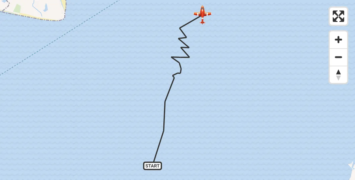 Flight route Coastguard Drone English Channel - English Channel, 16 August 2026, 10:05
