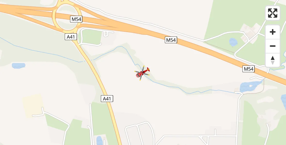 Flight route Air Ambulance Helicopter Tong - Tong, 16 August 2026, 12:06