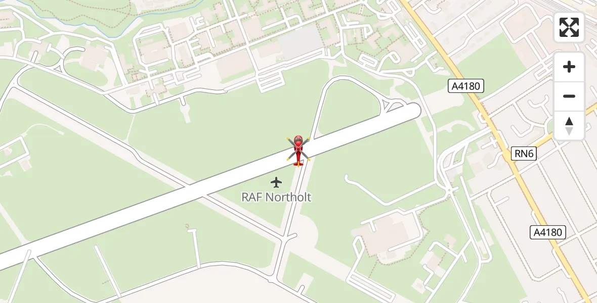 Flight route Air Ambulance Helicopter RAF Northolt - RAF Northolt, 16 August 2026, 20:14