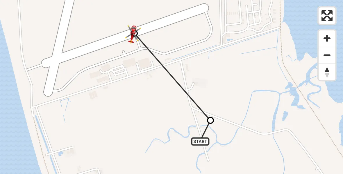Flight route Air Ambulance Helicopter Caernarfon Airport - Caernarfon Airport, 17 August 2026, 17:02