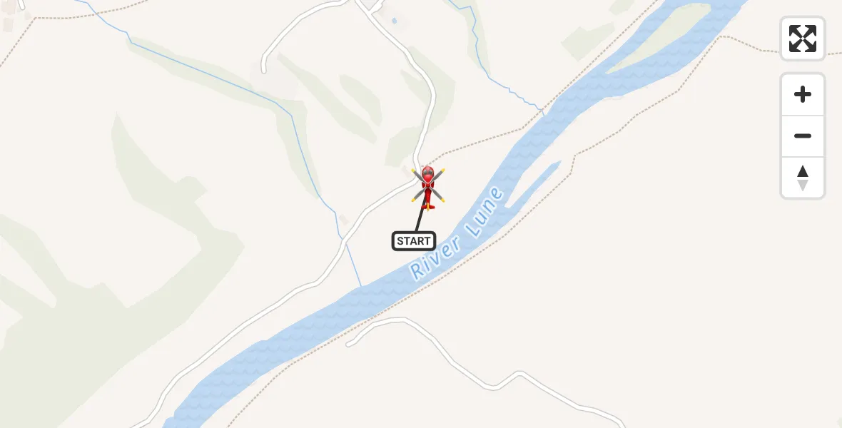 Flight route Air Ambulance Helicopter Lancaster - Lancaster, 18 August 2026, 10:29