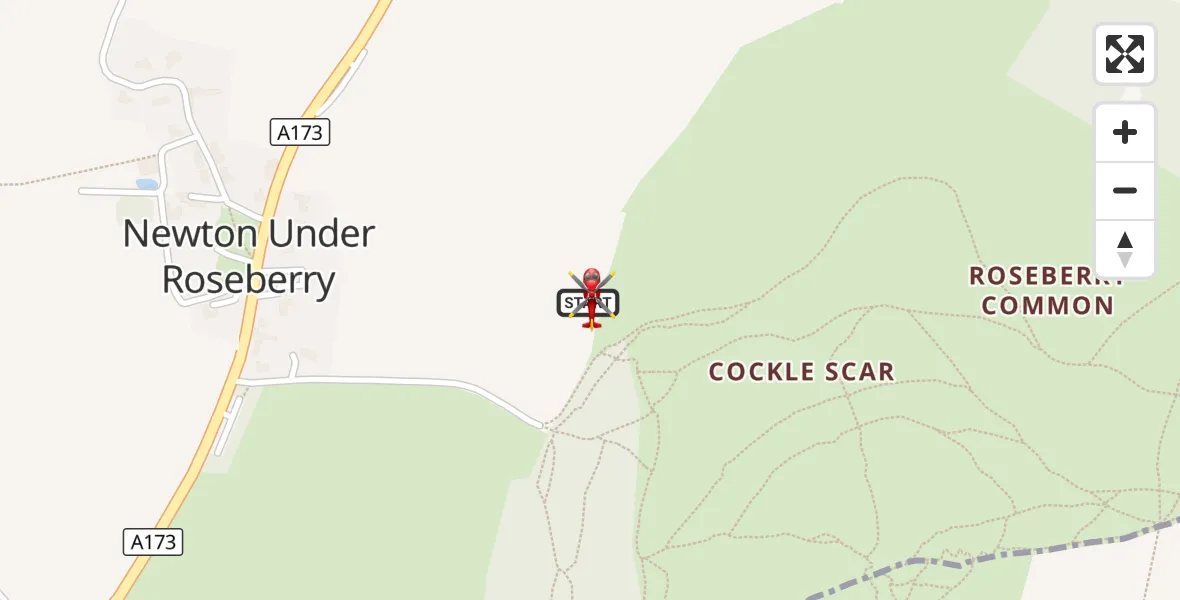Flight route Air Ambulance Helicopter Guisborough - Guisborough, 18 August 2026, 11:40