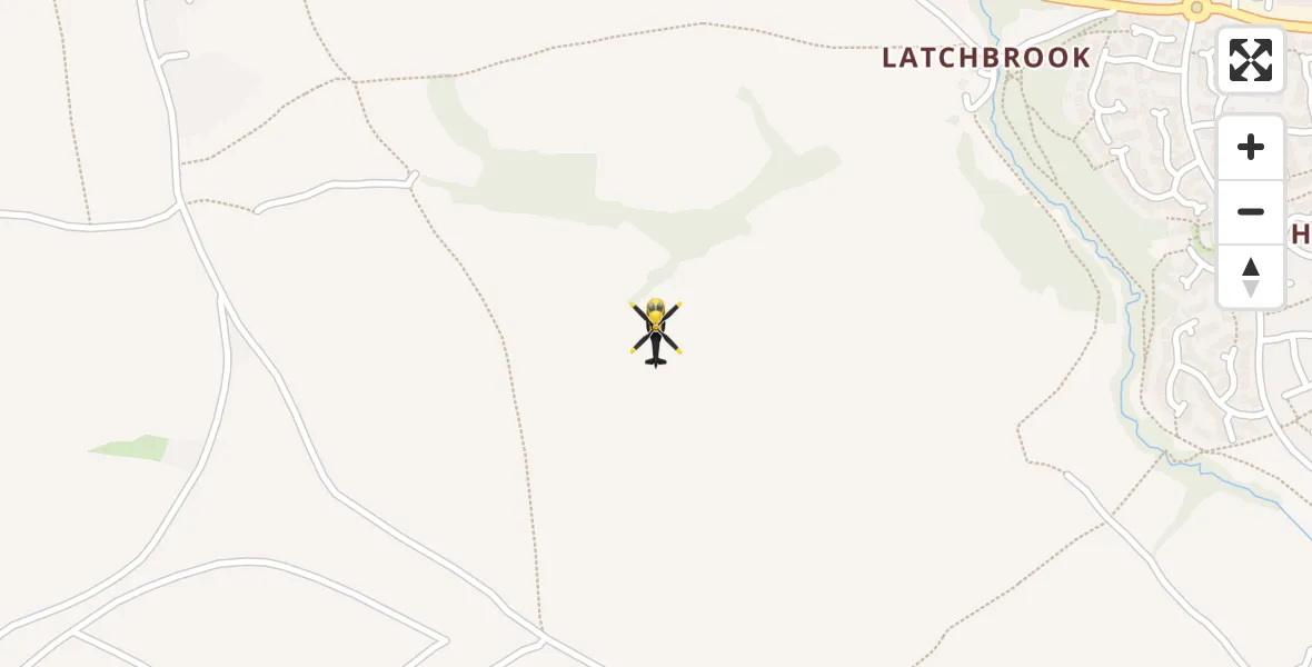 Flight route Police Helicopter Saltash - Saltash, 18 August 2026, 15:43