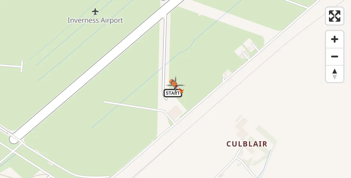 Flight route Coastguard Helicopter Inverness Airport - Inverness Airport, 18 August 2026, 20:14