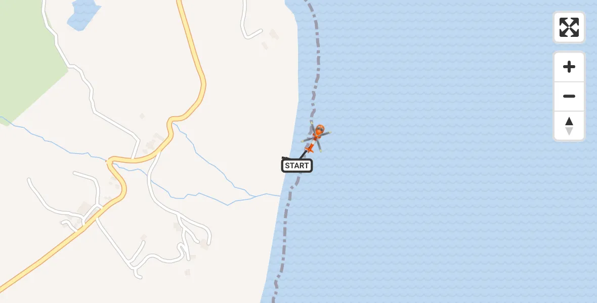 Flight route Coastguard Helicopter Inner Seas - Inner Seas, 20 August 2026, 10:00