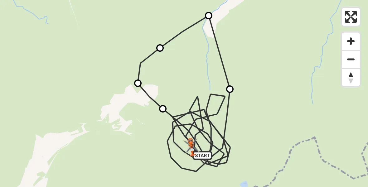 Flight route Coastguard Helicopter Borrowdale - Borrowdale, 22 August 2026, 13:57