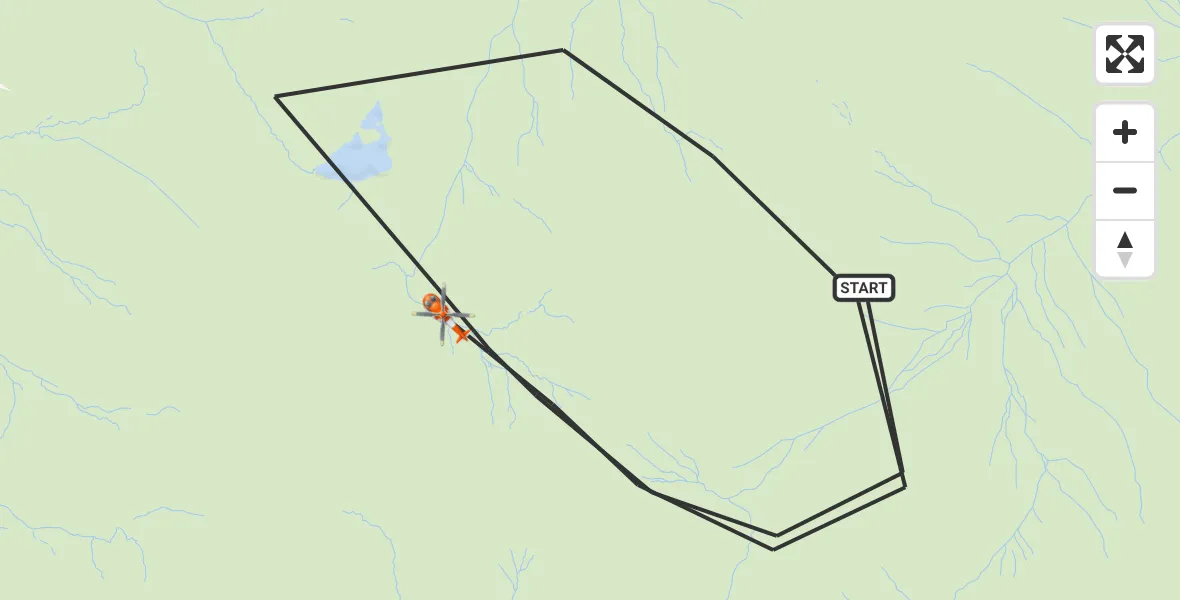 Flight route Coastguard Helicopter Borrowdale - Borrowdale, 22 August 2026, 14:20