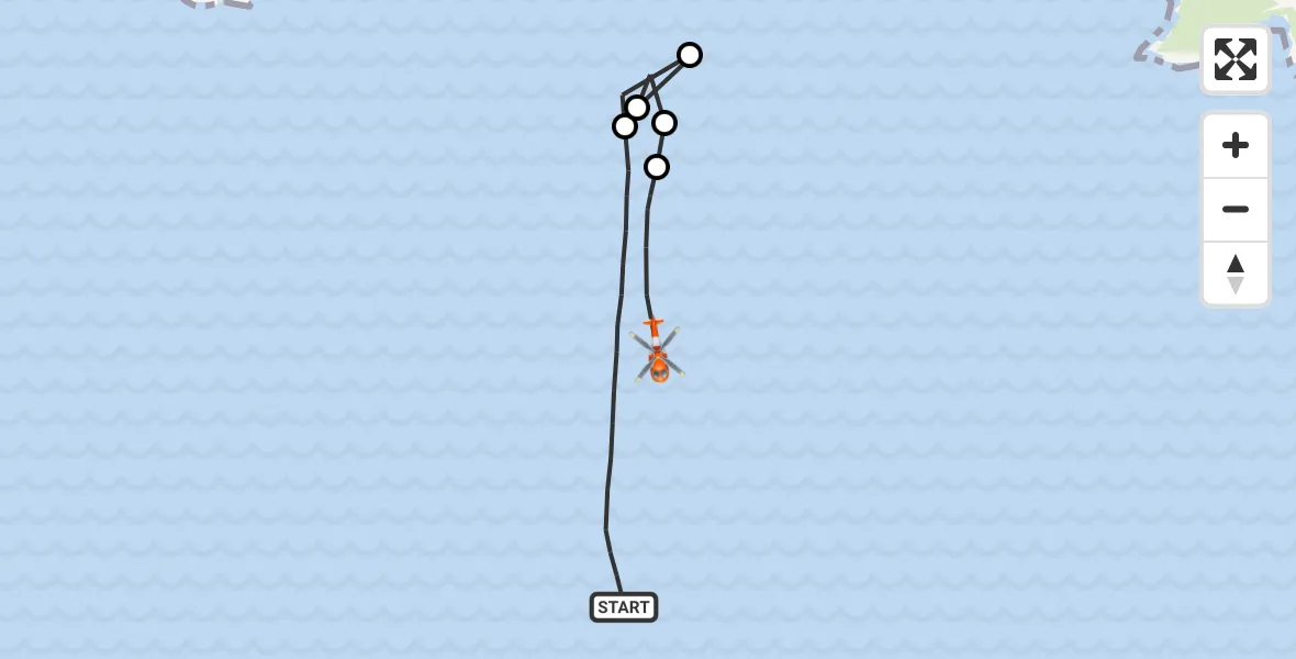 Flight route Coastguard Helicopter Bristol Channel - Bristol Channel, 22 August 2026, 14:40