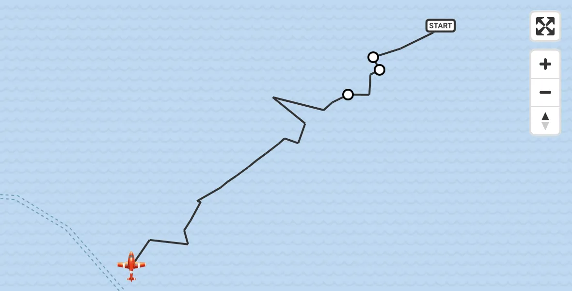 Flight route Coastguard Drone Noordzee - North Sea, 23 August 2026, 08:48
