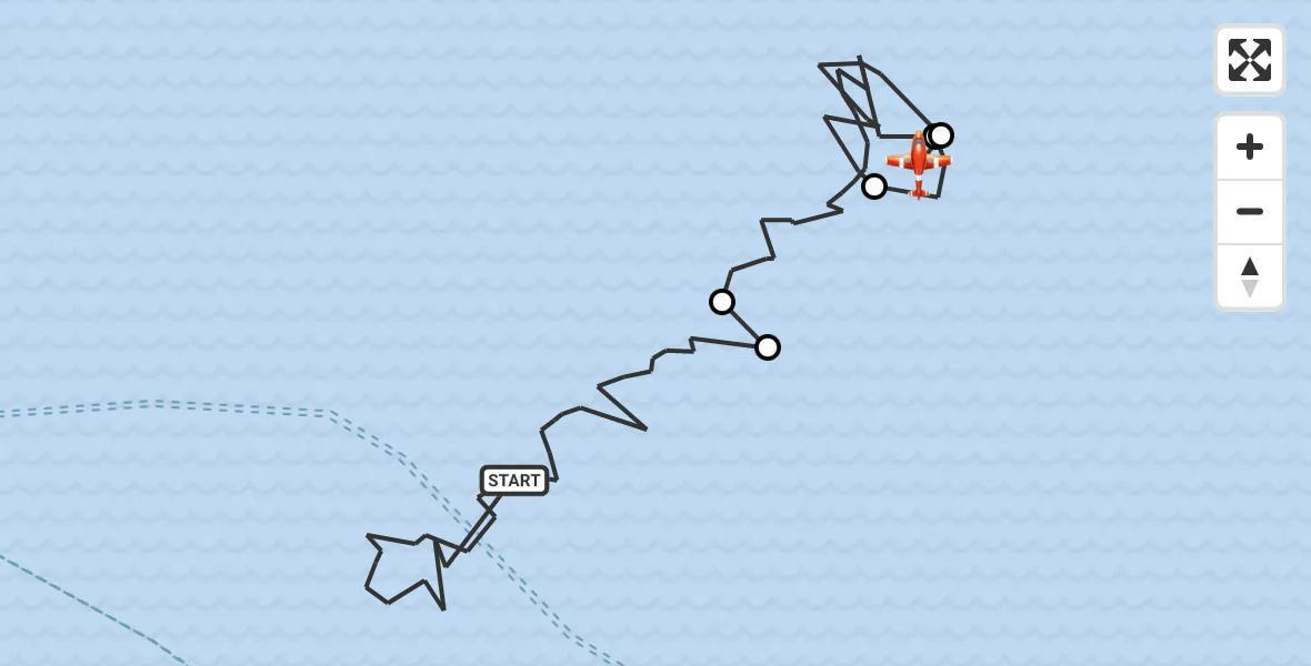 Flight route Coastguard Drone North Sea - Noordzee, 23 August 2026, 08:57