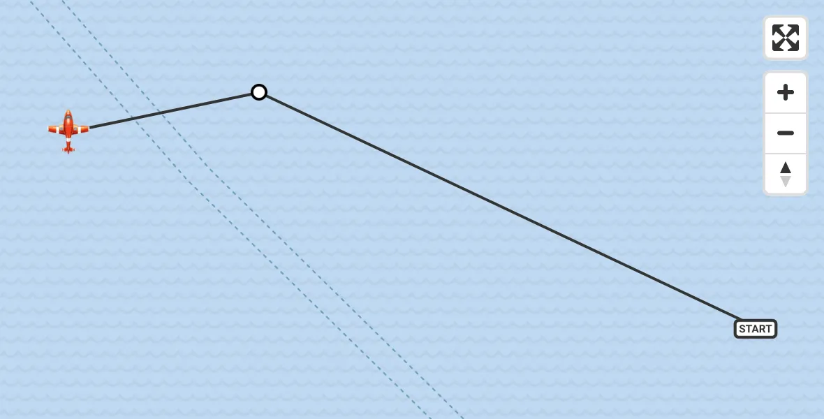 Flight route Coastguard Drone Noordzee - North Sea, 23 August 2026, 09:53