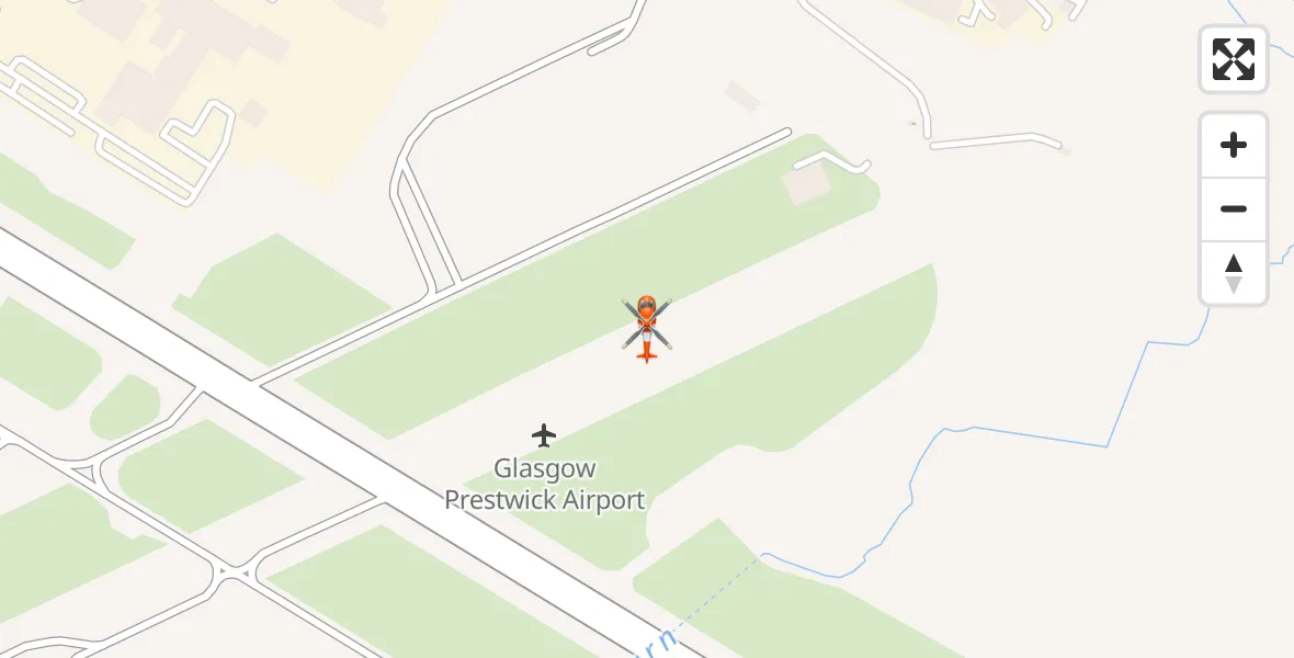 Flight route Coastguard Helicopter Glasgow Prestwick Airport - Glasgow Prestwick Airport, 23 August 2026, 11:13